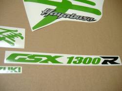 Lime green decals & custom graphics for Suzuki Busa 1300 (99-01)