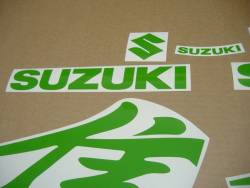 Lime green decals & custom graphics for Suzuki Busa 1300 (99-01)