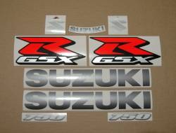 Suzuki GSXR 750 L6 2016 black complete logo decals 