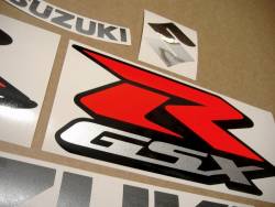  Suzuki GSXR 750 L6 2016 black aftermarket decal set
