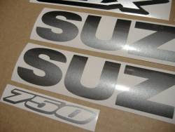 Suzuki GSXR 750 L6 2016 black aftermarket adhesives set