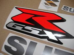 Suzuki GSXR 750 L6 2016 black complete stickers kit