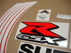 Suzuki GSX-R 1000 L5 red decals + wheel stripes set