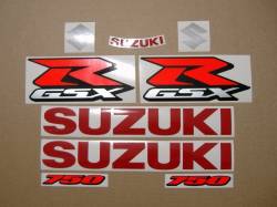 Suzuki GSXR 750 2017 L7 white version complete stickers kit