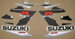 Suzuki GSXR 600 K5 silver full decals kit