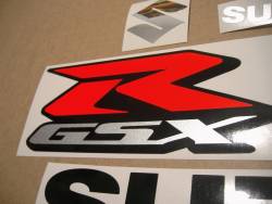 Suzuki GSX-R 750 2017 white/blue model aftermarket stickers