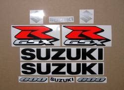 Suzuki GSXR 600 2018 L8 titanium grey replacement decals 