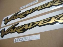 Honda Varadero XL 125cc 2000 silver complete adhesives set