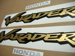 Honda Varadero XL 125cc 2000 silver replacement stickers