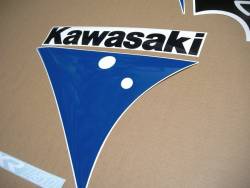 Kawasaki ZXR 750 Ninja '91 J1 green restoration stickers