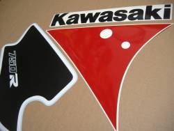 Kawasaki ZX-R 750 ninja 1992 J2 green/red complete adhesives set