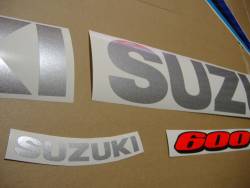 Suzuki GSX-R 600 2006 white decals kit 