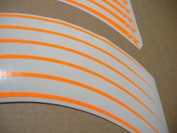 Neon (high visibility) orange wheel stripes for Suzuki GSXR