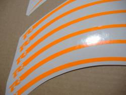 Suzuki Gixxer custom Fluorescent orange wheel decals/stripes