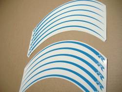 Suzuki GSXR wheel stripes/lines decal set in blue color