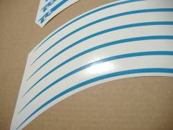 Suzuki Gixxer rim stripes/lines decal set in blue color