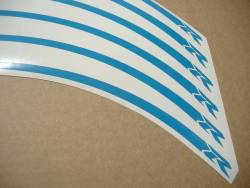 Suzuki GSXR rim stripes/lines decal set in blue color