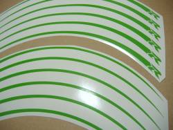wheel/rim stripes set for Suzuki GSXR in poison green color