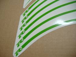 Lime green wheel/rim stripes sticker set for Suzuki Gixxer