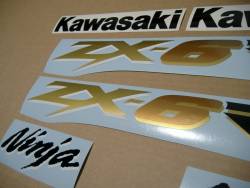 Kawasaki ZX-6RR 600 ninja 2003 green replacement graphics