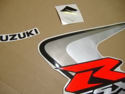 Suzuki 600 2006 silver stickers kit