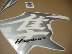Suzuki Hayabusa 1340 (2nd gen) custom silver stickers set