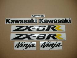 Kawasaki ZX6RR 2005 (green 600 race replica) decals set