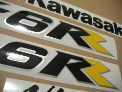 Kawasaki ZX6RR ninja 2005 green replacement stickers kit