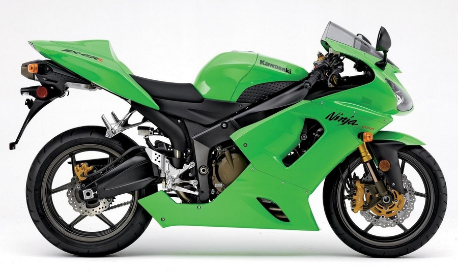 Kawasaki ZX-6RR 2006 (green 600 race replica) decals set