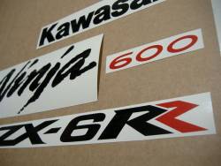 Kawasaki ZX-6RR 2006 (green 600 race replica) stickers set