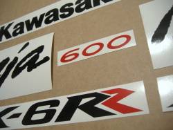 Kawasaki ZX6RR ninja 2006-2007 restoration decals set