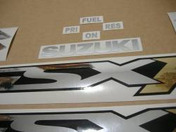 Suzuki GSX750F 2006 burgundy red version stickers kit