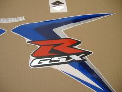 Suzuki GSX-R 600 2007 blue decals kit 