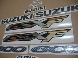 Suzuki GSX 600F 2000 (K1) red model stickers set