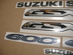 Suzuki GSX 600F 2000 (K1) red model adhesives set