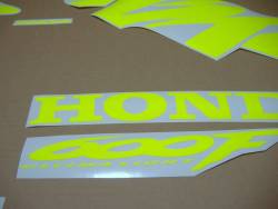 Honda CBR F4 neon fluorescent yellow decals set
