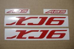 Yamaha XJ6 2011-2012 white version restoration stickers