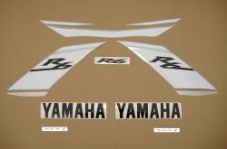 Yamaha R6 2009 13S red full decals kit
