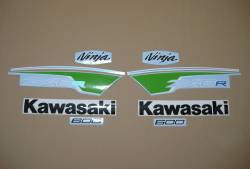 Kawasaki ZX6R Ninja 2012 green performance edition decals