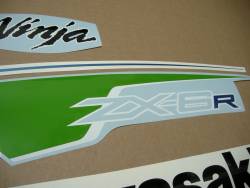 Kawasaki ZX6R Ninja 2012 green performance edition stickers