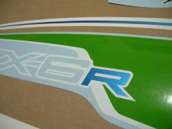 Stickers for Kawasaki ZX6R 2012 green performance edition