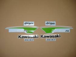 Decals for Kawasaki ZX6R Ninja 600 2012 green model