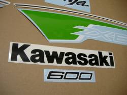 Kawasaki ZX6R Ninja 600 2012 green version graphics set