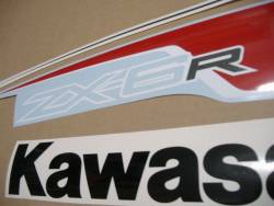 Kawasaki ZX6R Ninja 600 2012 red version sticker set