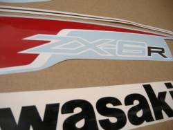 Kawasaki ZX6R Ninja 600 2012 red version graphics set