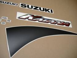 Suzuki GSXF 600 K1 2001 yellow complete decals set