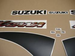Suzuki GSXF 600 K1 2001 yellow complete sticker kit