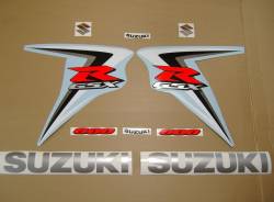 Suzuki 600 2007 red complete sticker kit