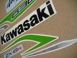 Decals for Kawasaki ZX6R 636 ninja 2013 green version