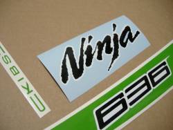 stickers for Kawasaki ZX6R 636 ninja 2013 green model